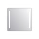 Miroir salle de bain VISIO 80x75 cm avec rétroéclairage LED et prises électriques