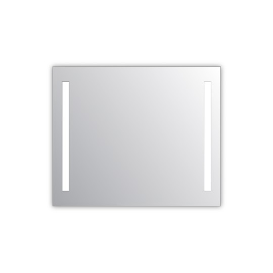 Miroir salle de bain VISIO 90x75 cm avec rétroéclairage LED et prises électriques