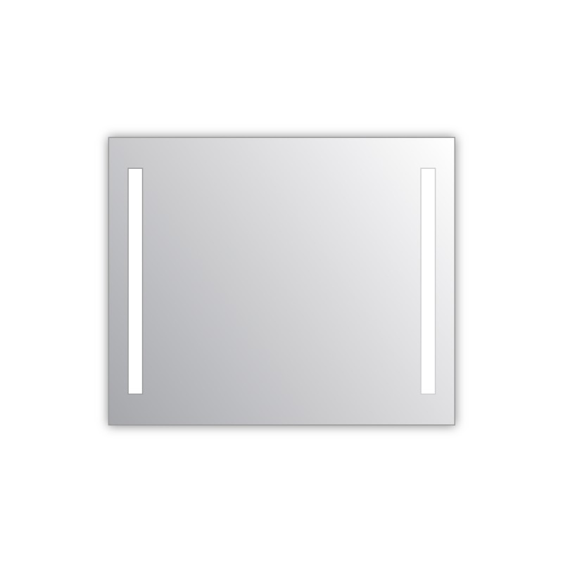 Miroir salle de bain VISIO 90x75 cm avec rétroéclairage LED et prises électriques Miroir salle de bain VISIO 90x75 cm avec rétroéclairage LED et prises électriques