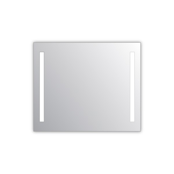 Miroir salle de bain VISIO 90x75 cm avec rétroéclairage LED et prises électriques