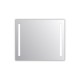 Miroir salle de bain VISIO 90x75 cm avec rétroéclairage LED et prises électriques