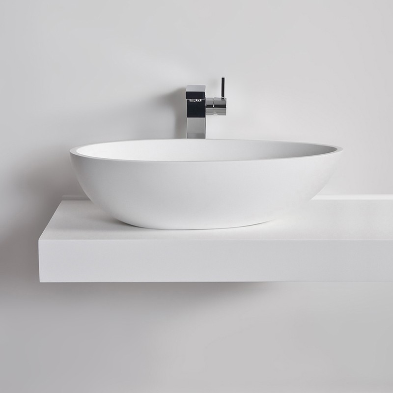 Vasque ovale COCOON en Solid Surface Vasque ovale COCOON en Solid Surface