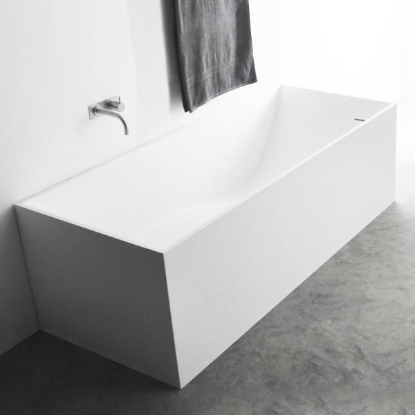 Baignoire ilot SQUARE 180 MATE Solid Surface