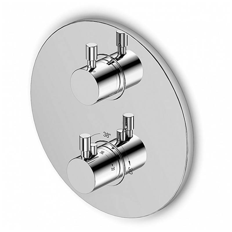 Mitigeur thermostatique mural 3 sorties pour douche