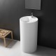 Lavabo colonne en Solid Surface TOTEM 45 x 45 x 90(h) cm