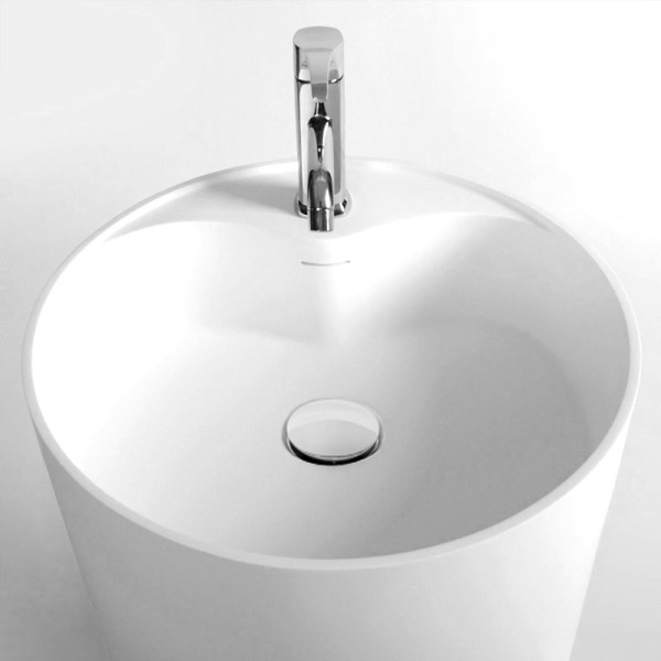 Lavabo colonne en Solid Surface TOTEM 45 x 45 x 90(h) cm