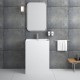 Lavabo colonne en Solid Surface TOTEM 60 x 42 x 90(h) cm