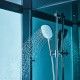 Douchette multifonctions en ABS chromé et support ajustable