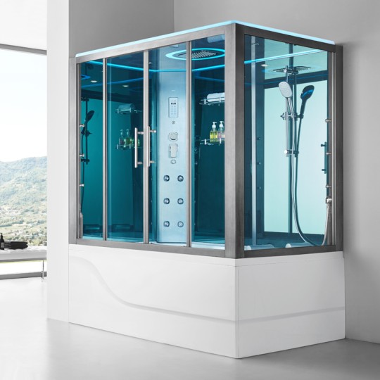 Baignoire douche hammam OMEGA DUO (version gauche)