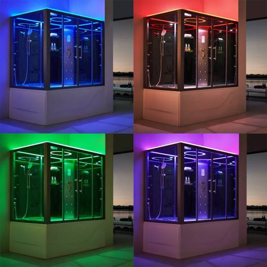 Chromothérapie LED ICOLOR+ (choix de la couleur) et lumière d'ambiance
