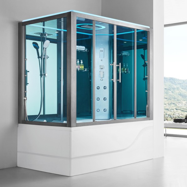 Baignoire douche hammam OMEGA DUO (version droite)
