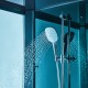 Douchette multifonctions en ABS chromé et support ajustable