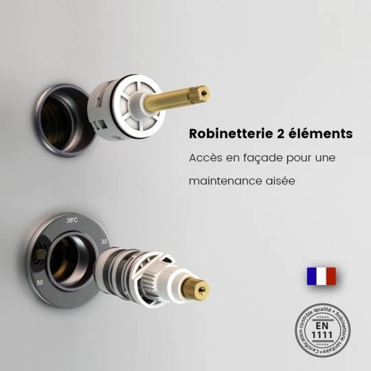 Éléments accessibles en façade pour un entretien aisé