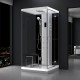 Cabine douche hammam URBAN 100x100cm (version droite) avec verres noirs sur 1 côté