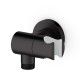 Coude et support douchette noir mat