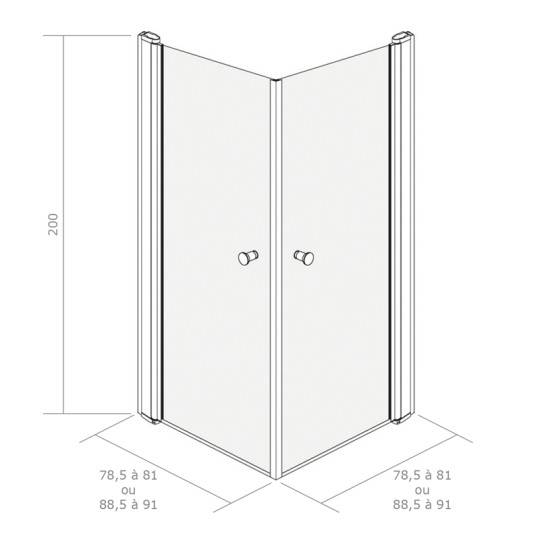 Dimensions et plages d'ajustement