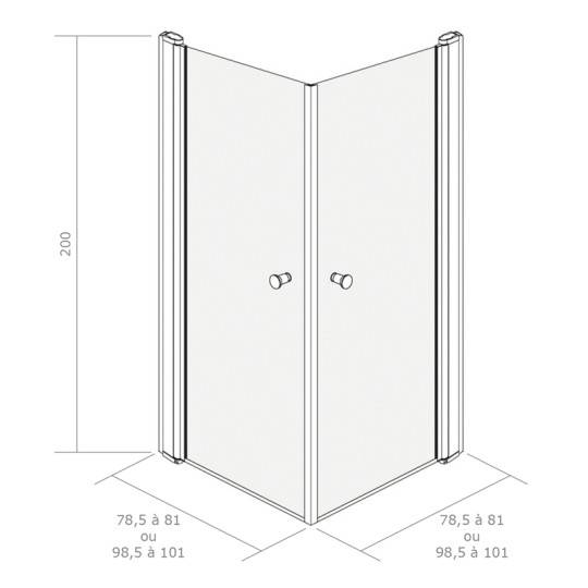Dimensions et plages d'ajustement