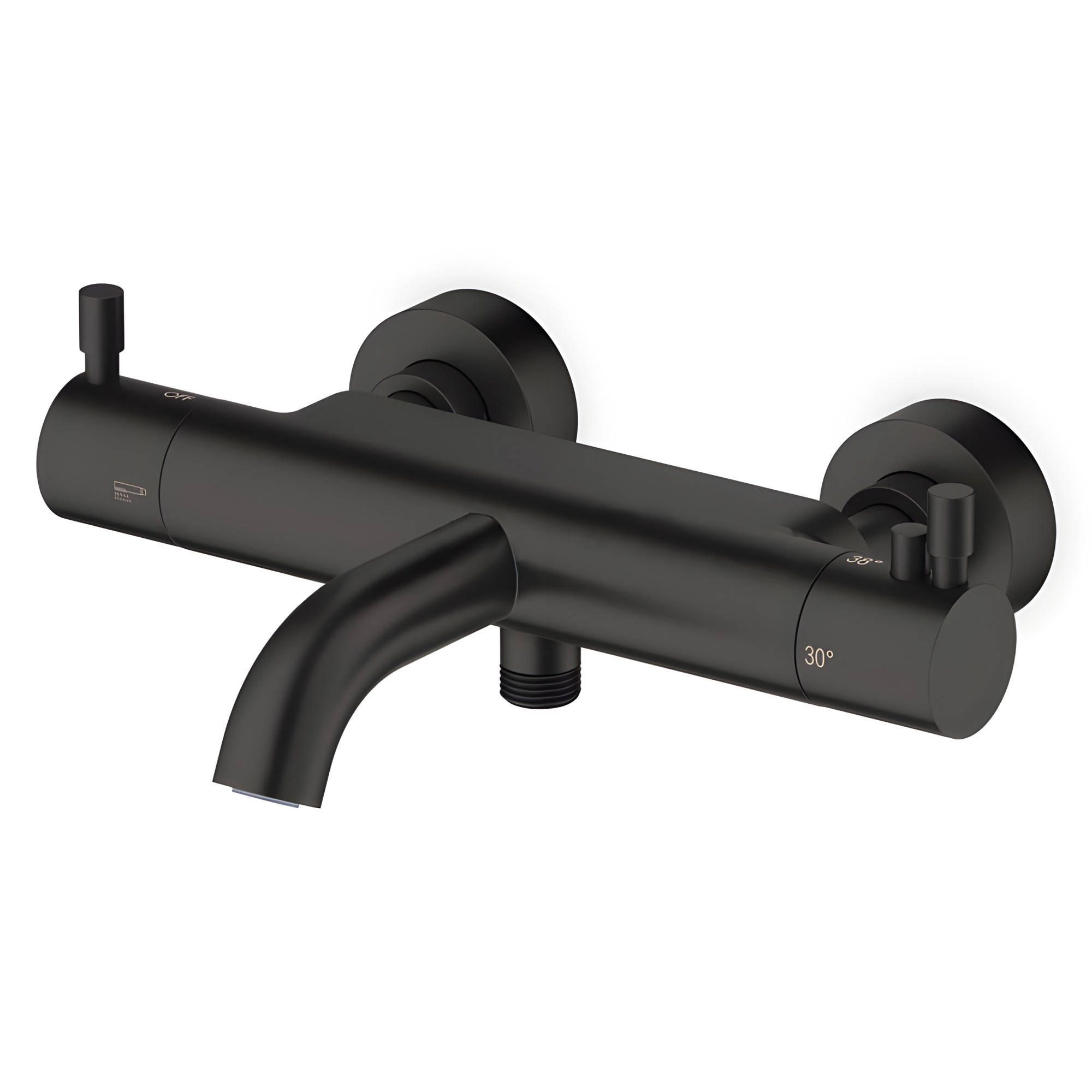 Mitigeur thermostatique noir mat avec cartouche Sedal