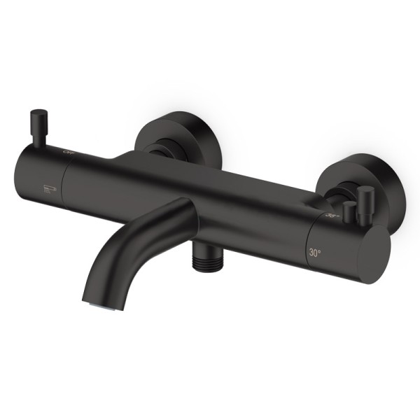 Mitigeur thermostatique noir mat avec cartouche Sedal