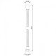 Flexible anti-torsion 100 cm en inox noir mat