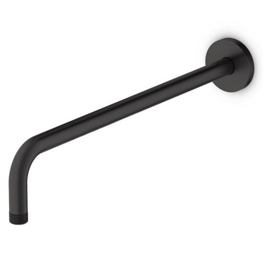 Bras de douche 40 cm en laiton noir mat