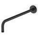 Bras de douche 40 cm en laiton noir mat