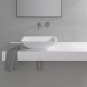 Vasque carrée LAKE 42 en Solid Surface