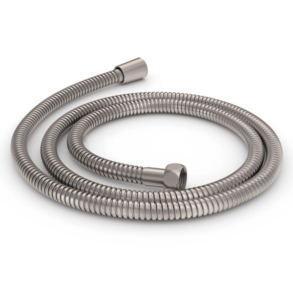 Flexible de douche 150 cm en inox brossé double agraffage
