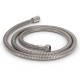 Flexible de douche 150 cm en inox brossé double agraffage