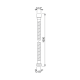 Flexible douche universel Inox 100 cm