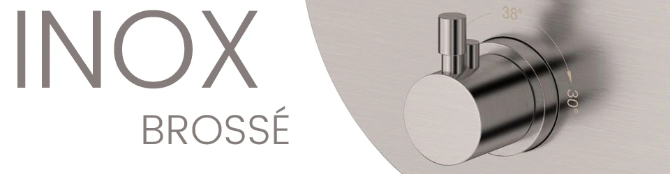 robinetterie inox brossé