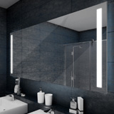 Miroir salle de bain Barled 120xH70 cm avec lumière LED - Iperceramica