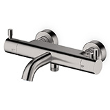 Mitigeur bain douche thermostatique inox brossé